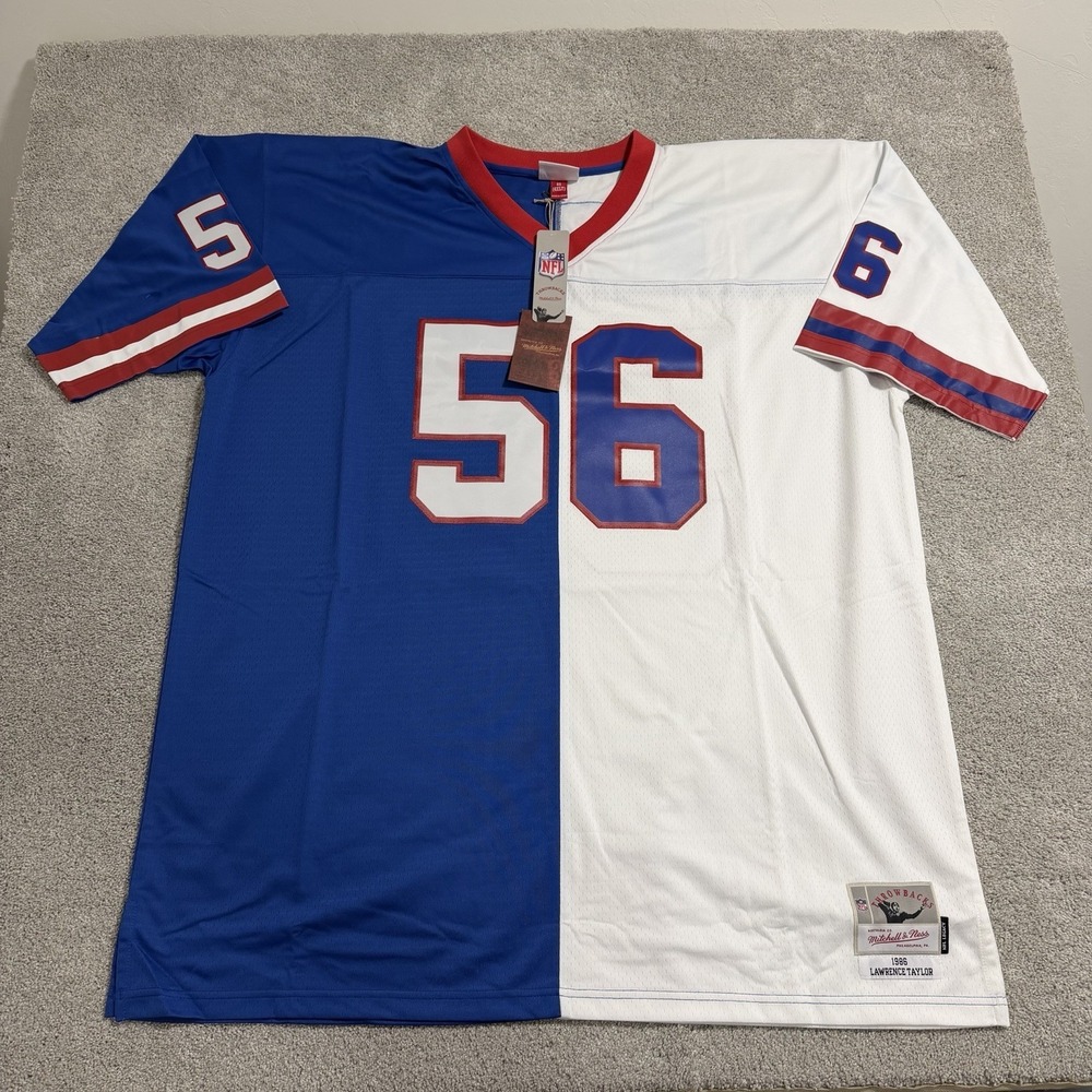 Mitchell &‎ Ness Lawrence Taylor New York Giants Jersey Mens 4XLT 1986 Split NWT